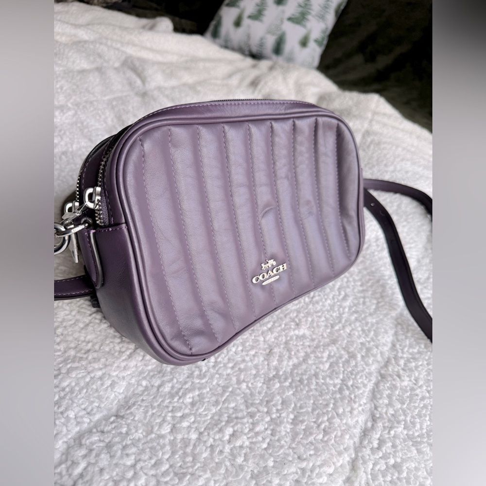 Coach Purple Quilted Crossbody Bag
